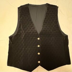 Quilted Velvet Vest